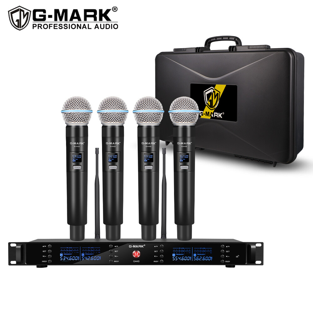 G-MARK G44S metal wireless microphone singing adjustable frequency ...