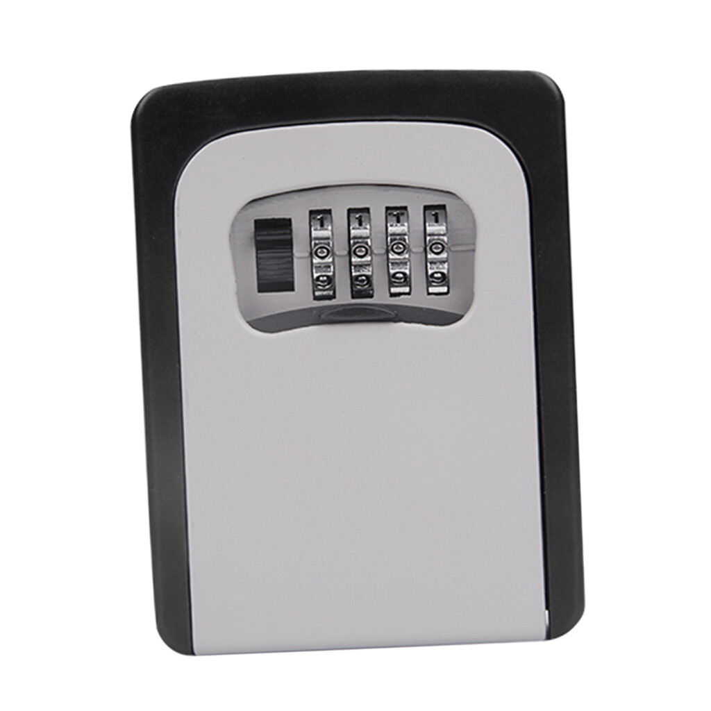 Blesiya 4 Digit Combination Key Lock Box Wall Mount Safe Security Storage Case 2pcs