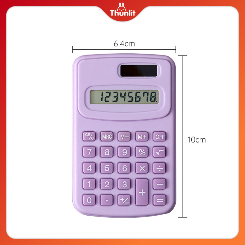 Thunlit máy tính mini Bán Buôn 8-Chữ Số Dễ Thương dễ di chuyển nhỏ Vuông Khoa Học Máy Tính Số Học máy tính điện tử Trường Học Văn Phòng Nguồn Cung Cấp