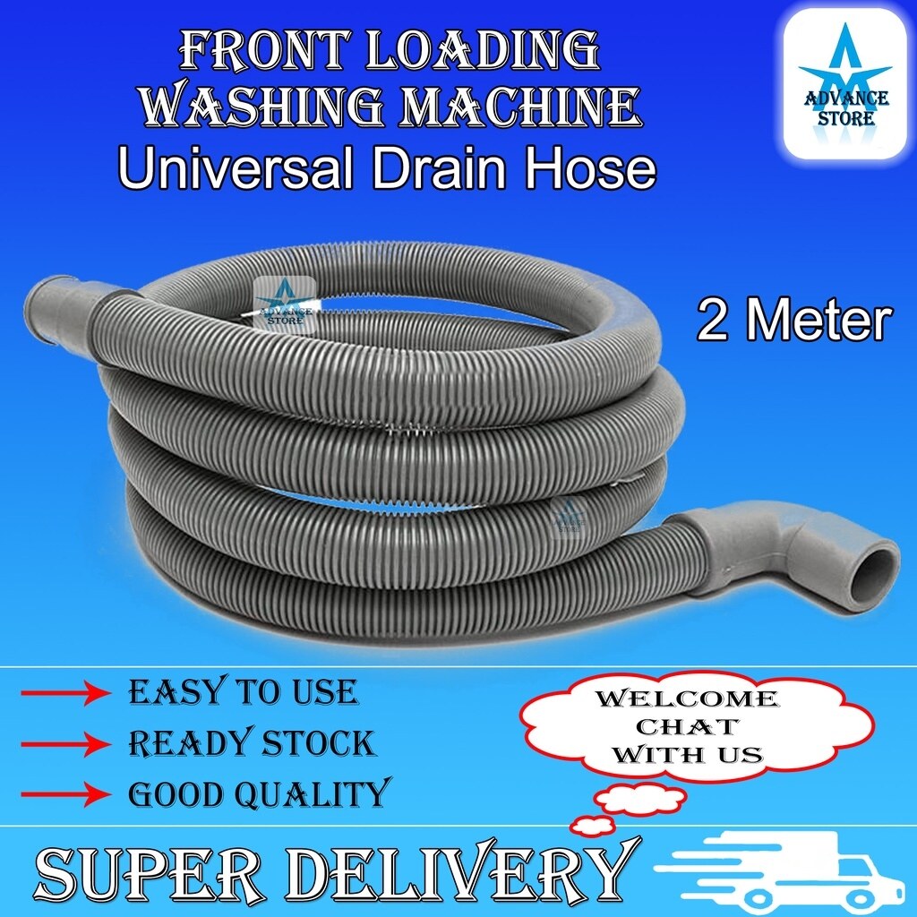 L Shape Front Loading Washing Machine Universal Outlet Drain Hose Pipe Multi Purpose Paip 0136