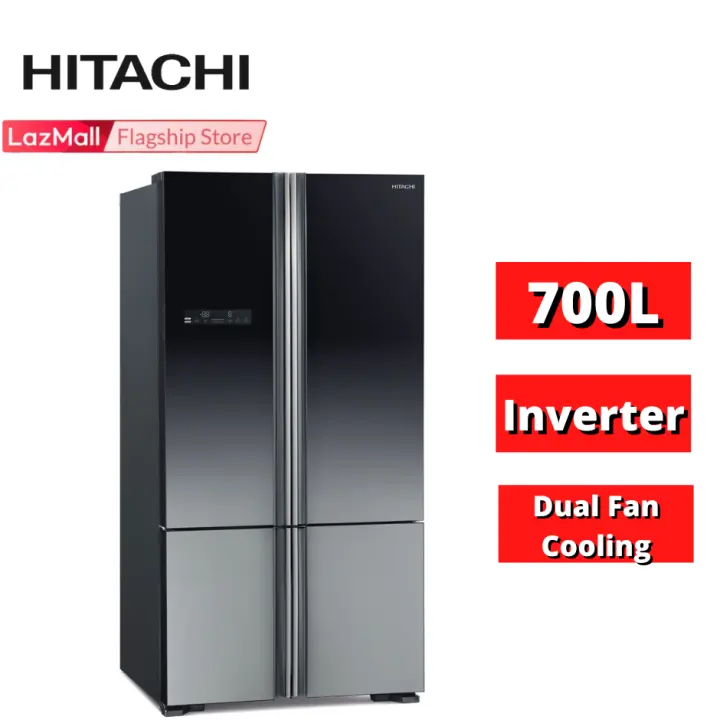 Hitachi R Wb850p5m French Bottom Freezer 4 Door 700l Inverter Lazada