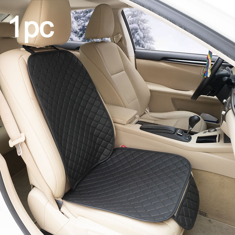 Car Accessories Leather Car Seat Covers Set Four Seasons Cushion Protector Pad