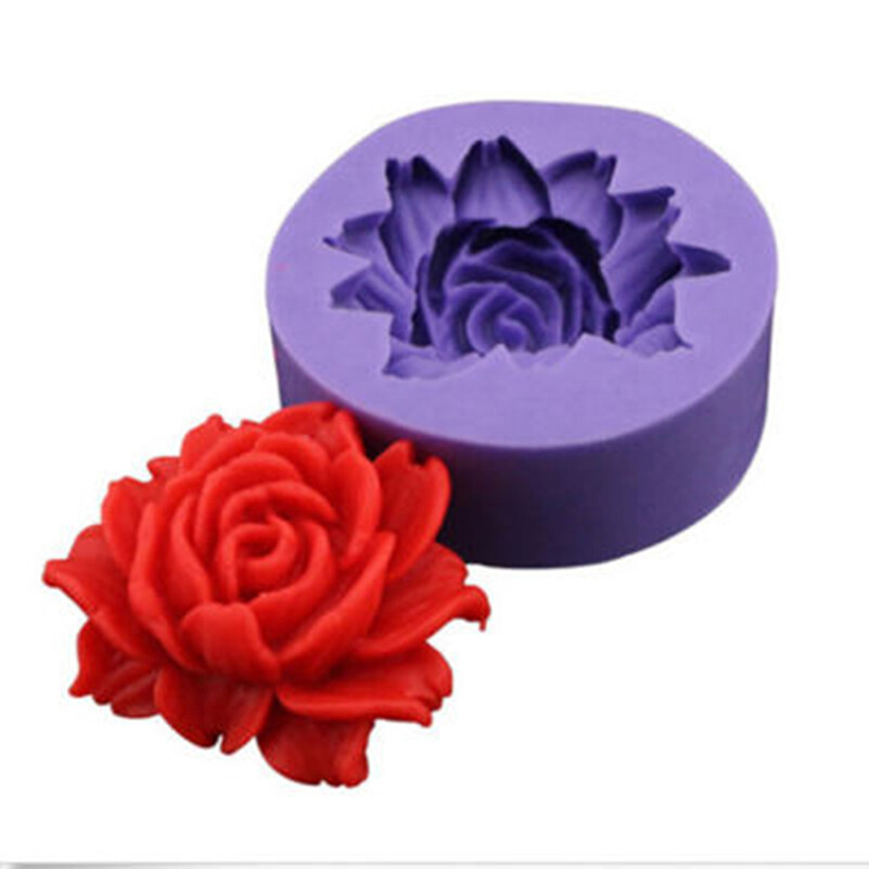 UG 3D Rose Flower Fondant Cake Chocolate Sugarcraft Mold Cutter Silicone Tools DIYcheapprice