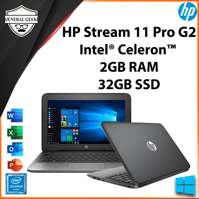 💥Kecil Ringan & Sesuai Utk Student 💥 HP Streambook 11 Pro G2 Intel Celeron 2GB RAM 32GB SSD 11.6 Inch ( USED) Malaysia