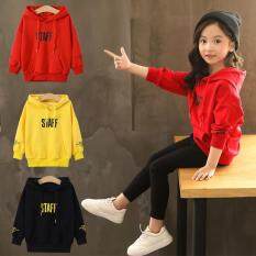 Áo Hoodie Dài Tay Cho Nữ, Áo Nỉ Thường Ngày In Hình Phong Cách Đường Phố Có Mũ Thời Trang Cho Trẻ Em