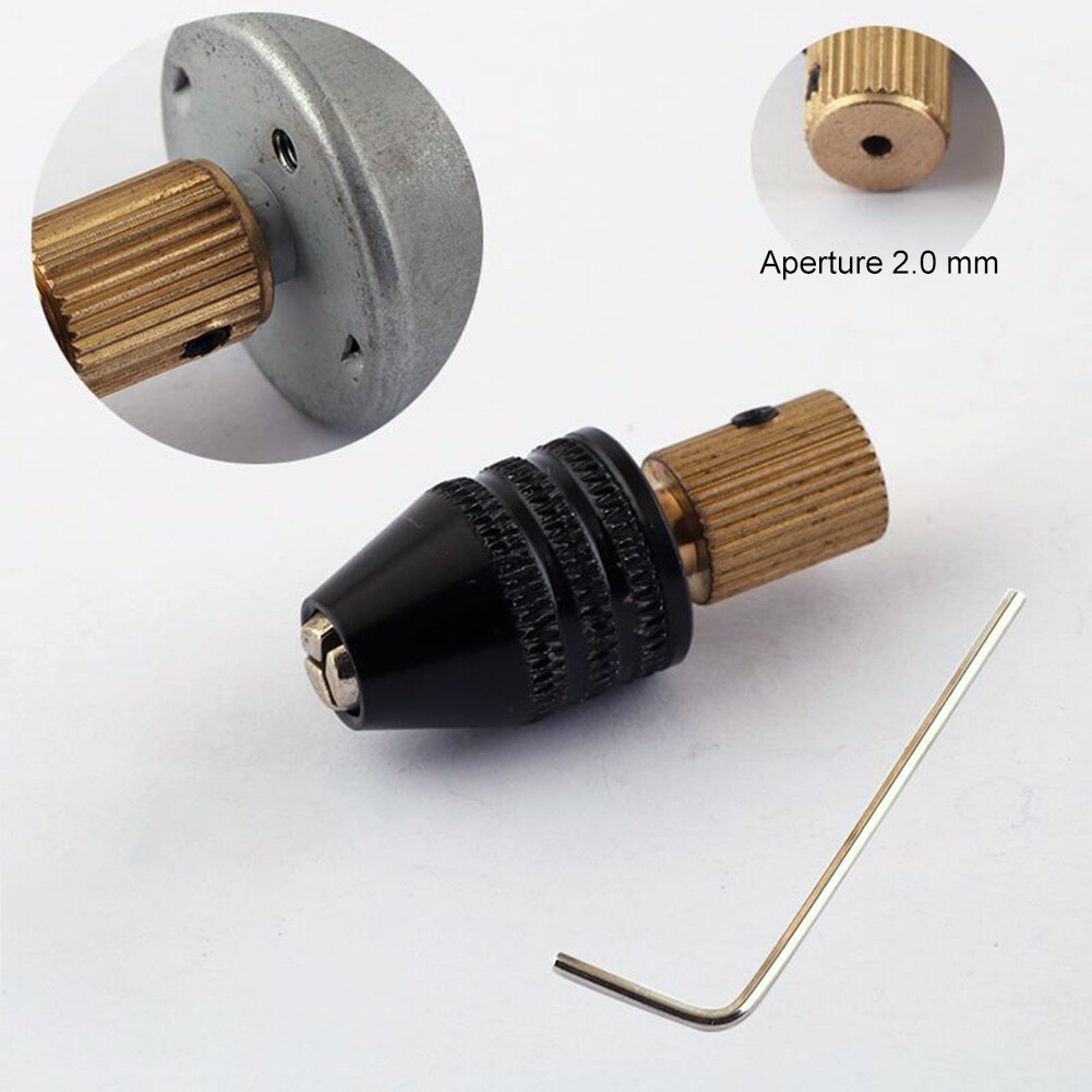 Bộ 7 Cái Đầu Kẹp Mũi Khoan Mini 0.5-3.0Mm Đầu Chuyển Đổi Đầu Kẹp Xoắn Siêu Nhỏ Với Cờ Lê Lục Giác