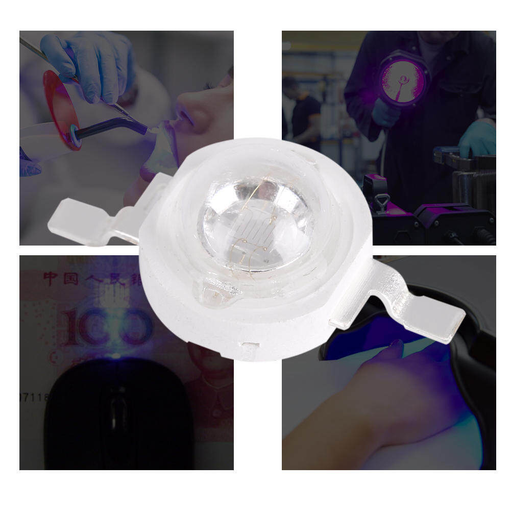 10PCS 3W UV395-400Nm LED Ultraviolet Lights for Scanning Printer(蓝)