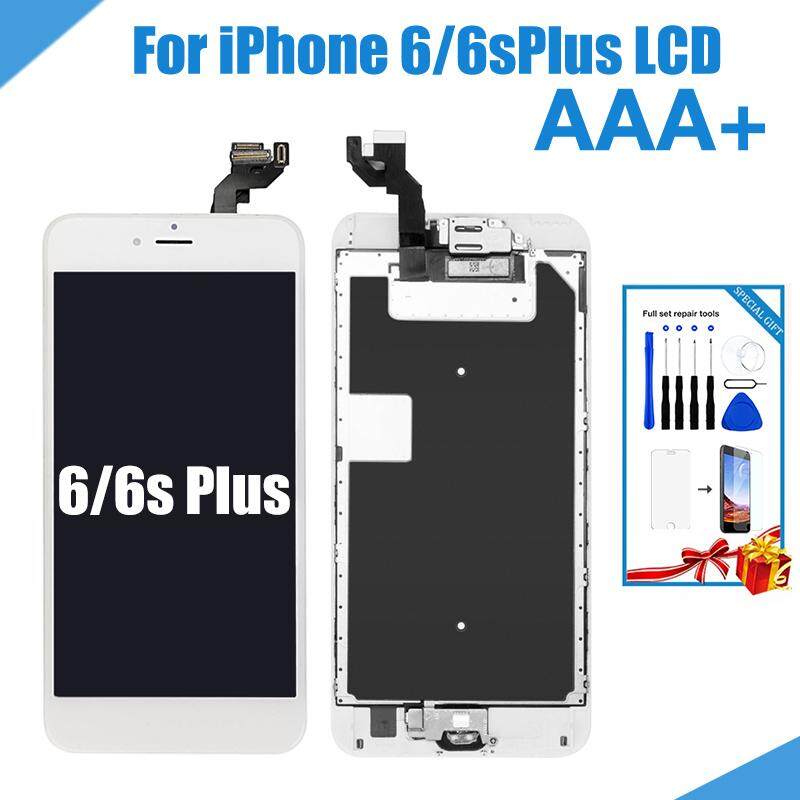 Paket Lengkap LCD untuk Iphone 6 6 S PLUS Layar Perakitan Lengkap Menampilkan 6 6 S Plus Pergantian Digital dengan Kamera Depan Rumah tombol