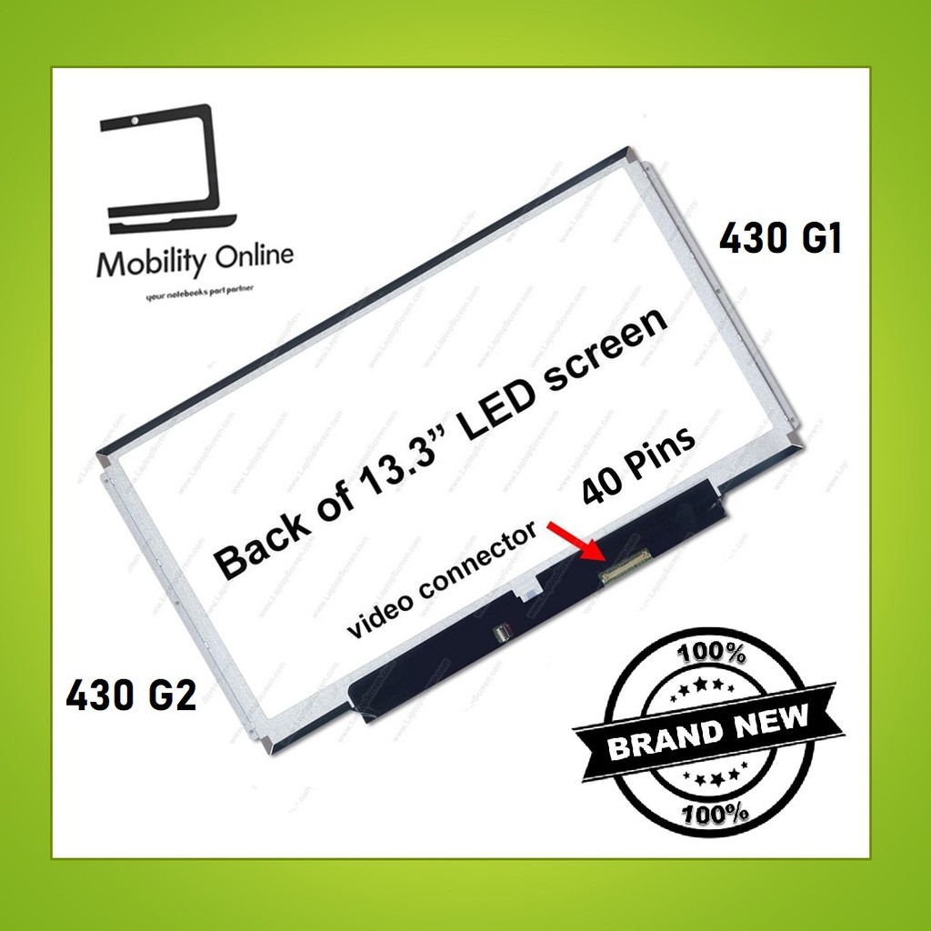 Écran LCD LED 13.3 Pouces Pour HP ProBook 430 G1 - Dalle De Remplacement HD 1366x768 Brillante