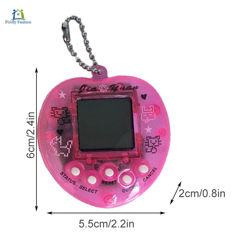 Electronic Pet Game Machine Electronic Pets Virtual Pets Keychain Handheld Game Machine For Boys Girls Adults Firefly Fashion