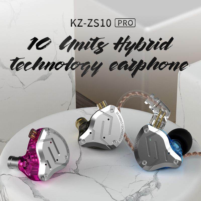 KZ ZS10 PRO 4BA 1DD Lai HIFI Kim Loại Tai Nghe In-Tai Tai Nghe Tai Nghe Thể Thao Tiếng Ồn Noise Cancelling AS10 AS16 ZST ZSN ES4 T2 ZSX C12 ZAX ASX CA16 C10 PRO