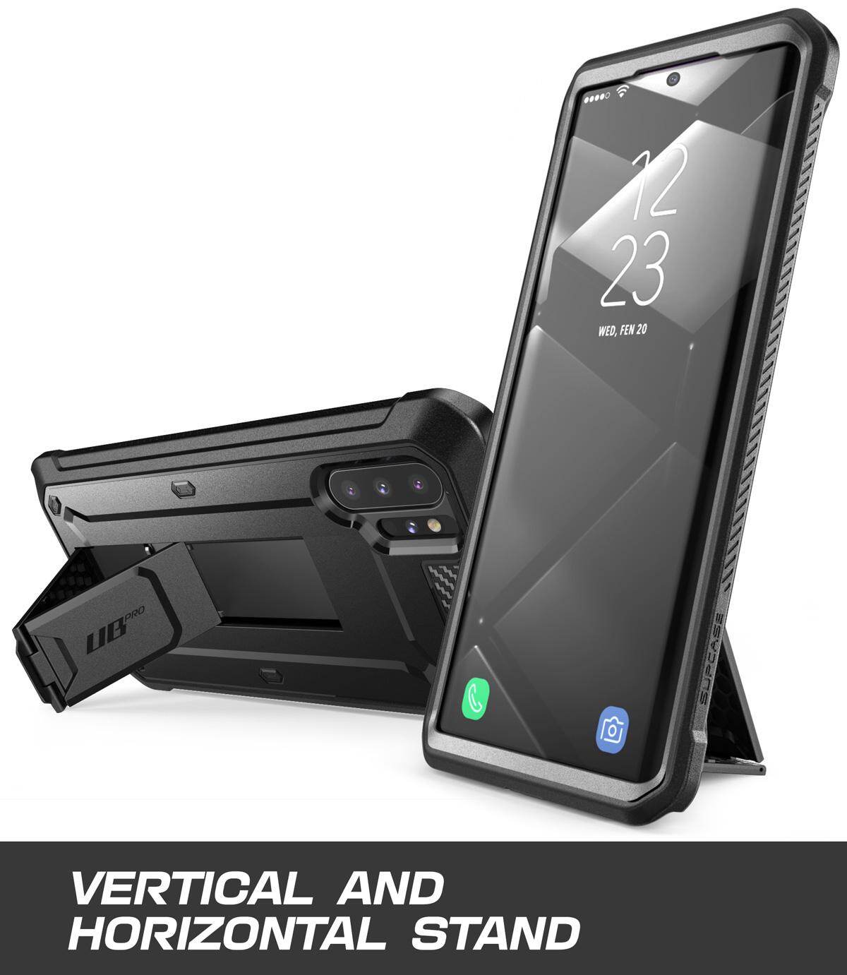 Ốp SUPCASE Cho Samsung Galaxy Note 10 + Plus, Ốp Chống Sốc Toàn Thân Với Bao Da Và Chân Đế Không Có Bảo Vệ Màn Hình, Dành Cho Galaxy Note 10 + Plus//Note 10 Plus 5G