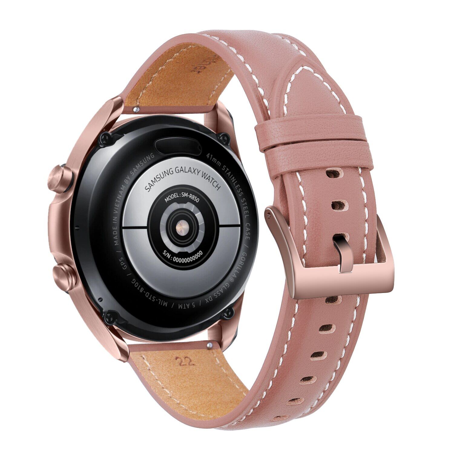 22mm 20mm Leather Strap for Samsung Galaxy Watch 5 4 3 40mm 44mm 41mm 45mm Galaxy Watch 42mm Bracelet for Huawei Watch GT2 46mm Replacement Strap