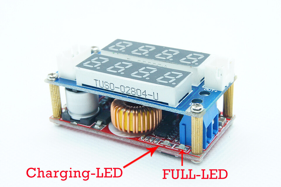 XL4015 5A Điều Chỉnh CC/CV Bước Xuống Sạc Mô-đun Bảng Điều Khiển LED Vôn Kế Ampe Kế