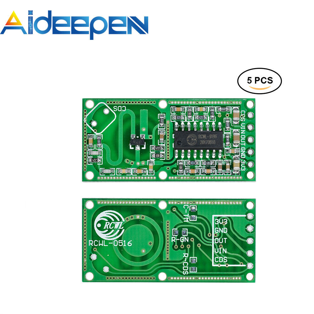 Original Aideepen 1/5PCS Microwave Radar RCWL-0516 Sensor Switch Human Body Induction Module
