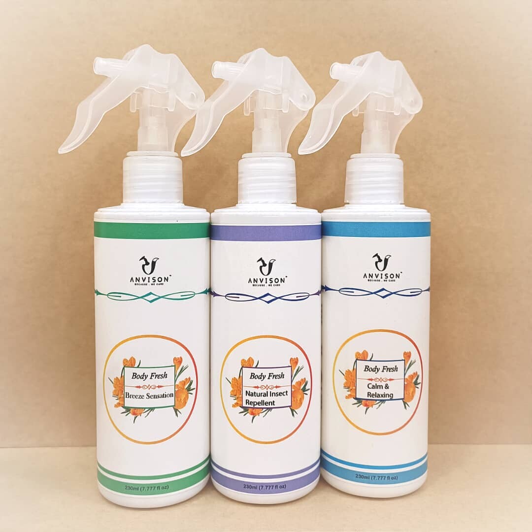 Anvison Body Fresh Spray (Waterless Shower) 230ml Lazada