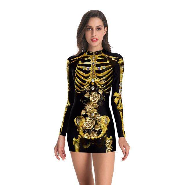 Bloody Nurse Role-play Dress for Women Halloween Scary Horror Cosplay Costumes Sexy Mini Dress Gothic Medieval Clothing
