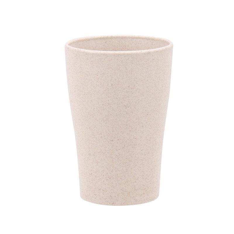 Dream Hunter 4Pcs/set Wheat Straw Water Cup Multi-Functional Coffee Glue Plastic Biodegradable Mouthwash Toothbrush Cup Reusable Kids Glass