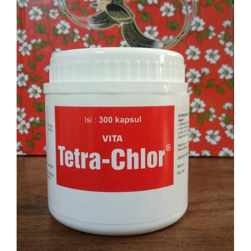 ☎☂๑ Chlor Egg Chicken Medicine Capsule 300 obat ayam tetra chlor kapsul