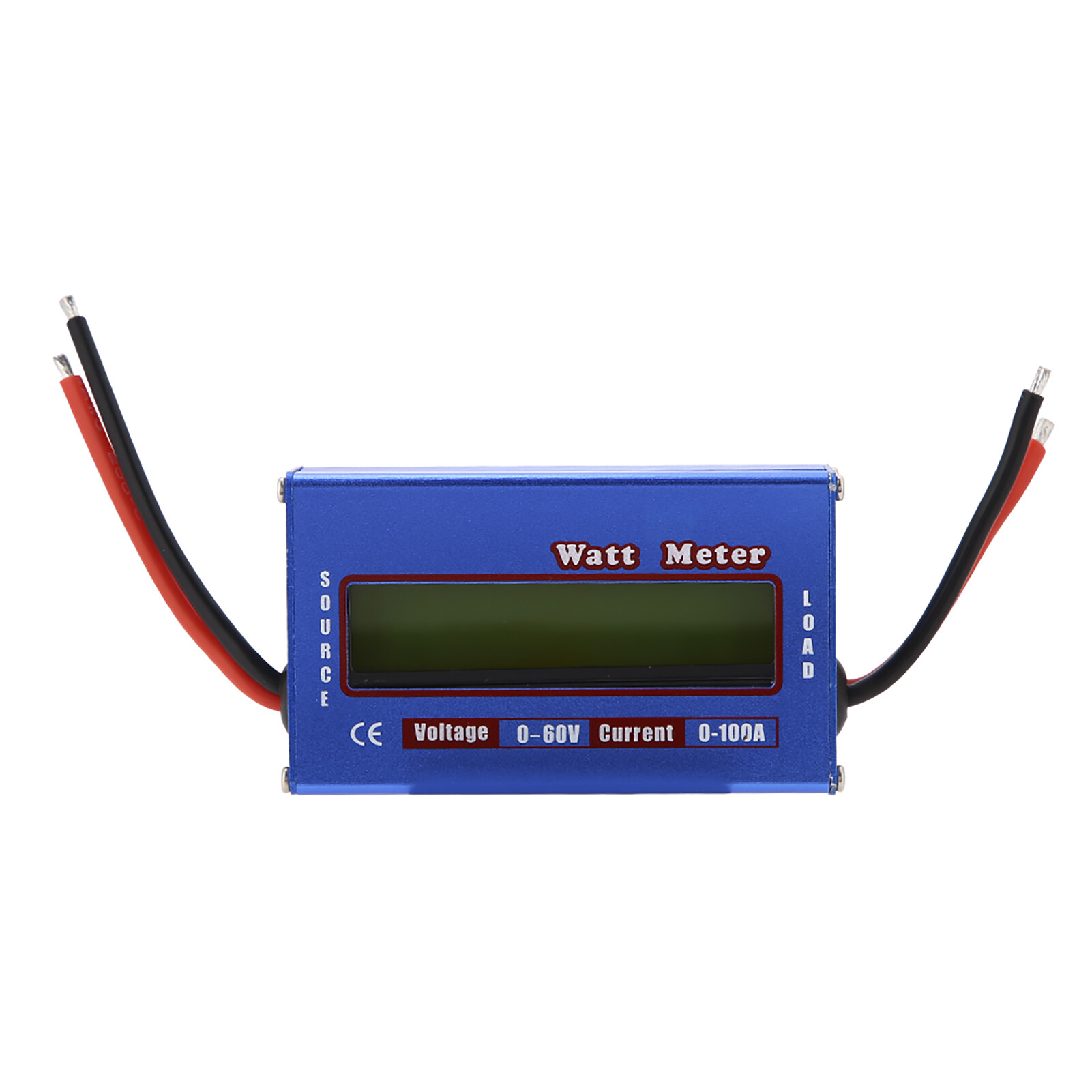 Wattmeter DC 60V 100A Watt Meter Dynamometer Power Meter RC Digital Power Checker Used in DC Circuits Solar System Boat/RV & Battery Backup Systems