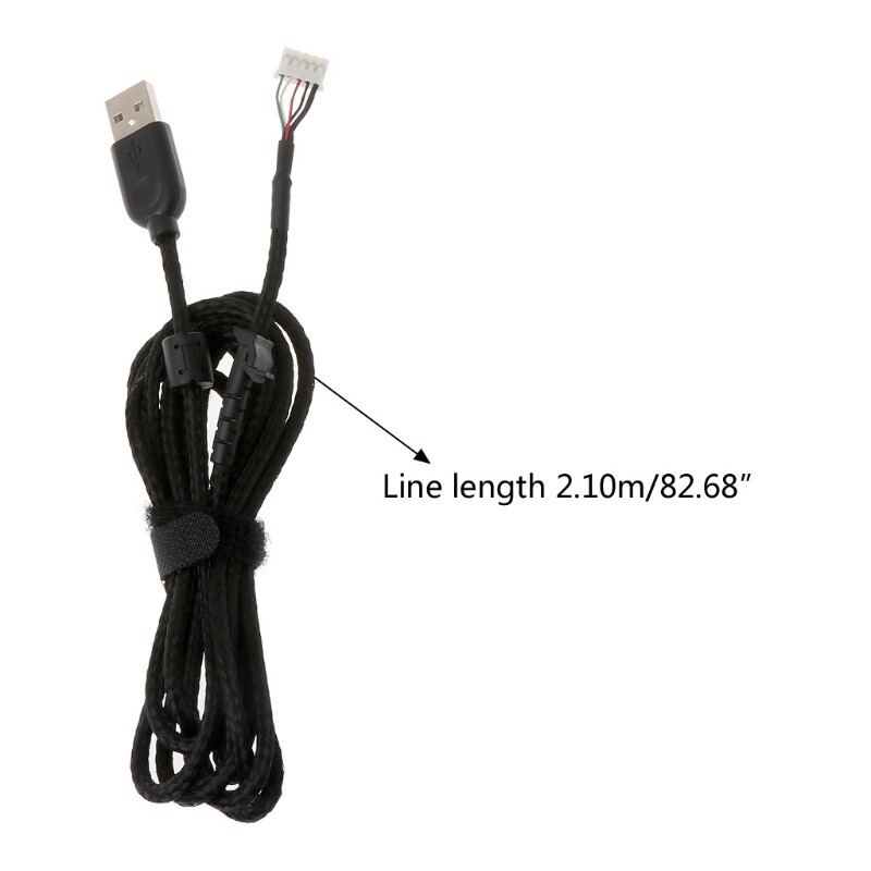 Black, Fast Transmission USB Line Wire Cable Replacement Repair Accessories Compatible with logitech G502 RGB Game Mouse