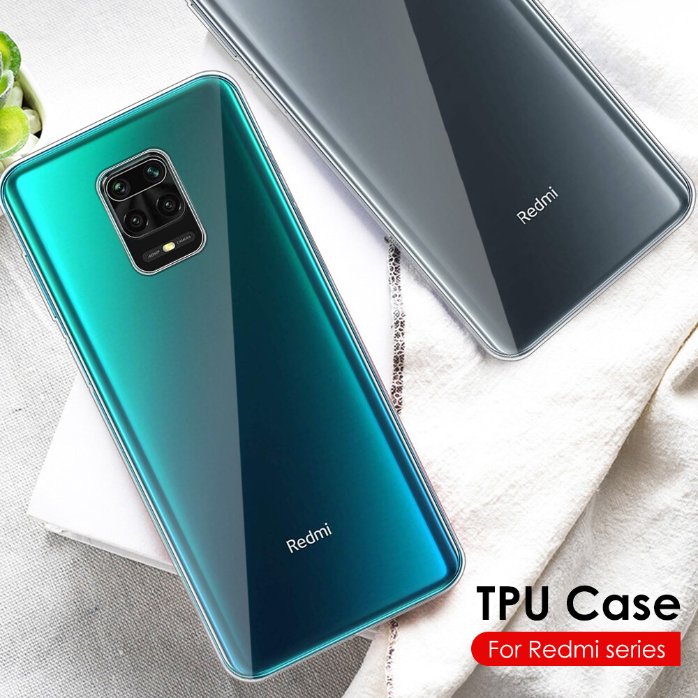 Lenuo Ultra-thin Transparent TPU Casing For Xiaomi Redmi Note 9s / Note 9 Silicone Soft Case For Xiaomi Redmi Note 9 Pro Max / Note 9 Pro Shockproof Phone Cases