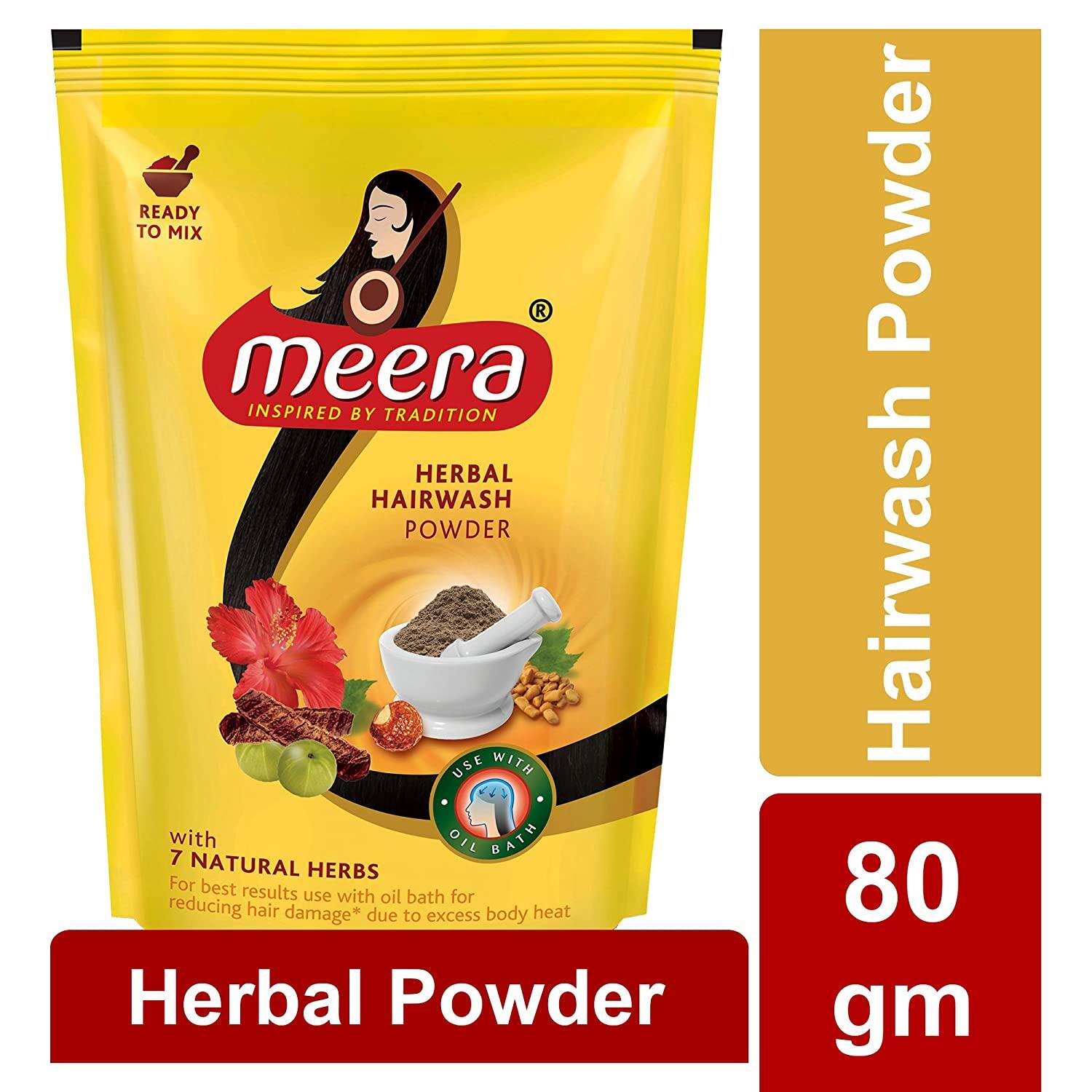 Meera Herbal - Hair Wash Powder - 80g | Lazada