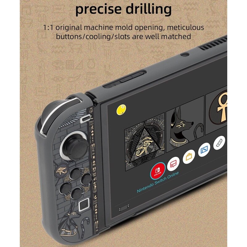 Vỏ Bảo Vệ Oled Công Tắc Chủ Đề Đồng Quê Huyền Bí Cho Nintendo Switch Vỏ Cứng Phụ Kiện NS