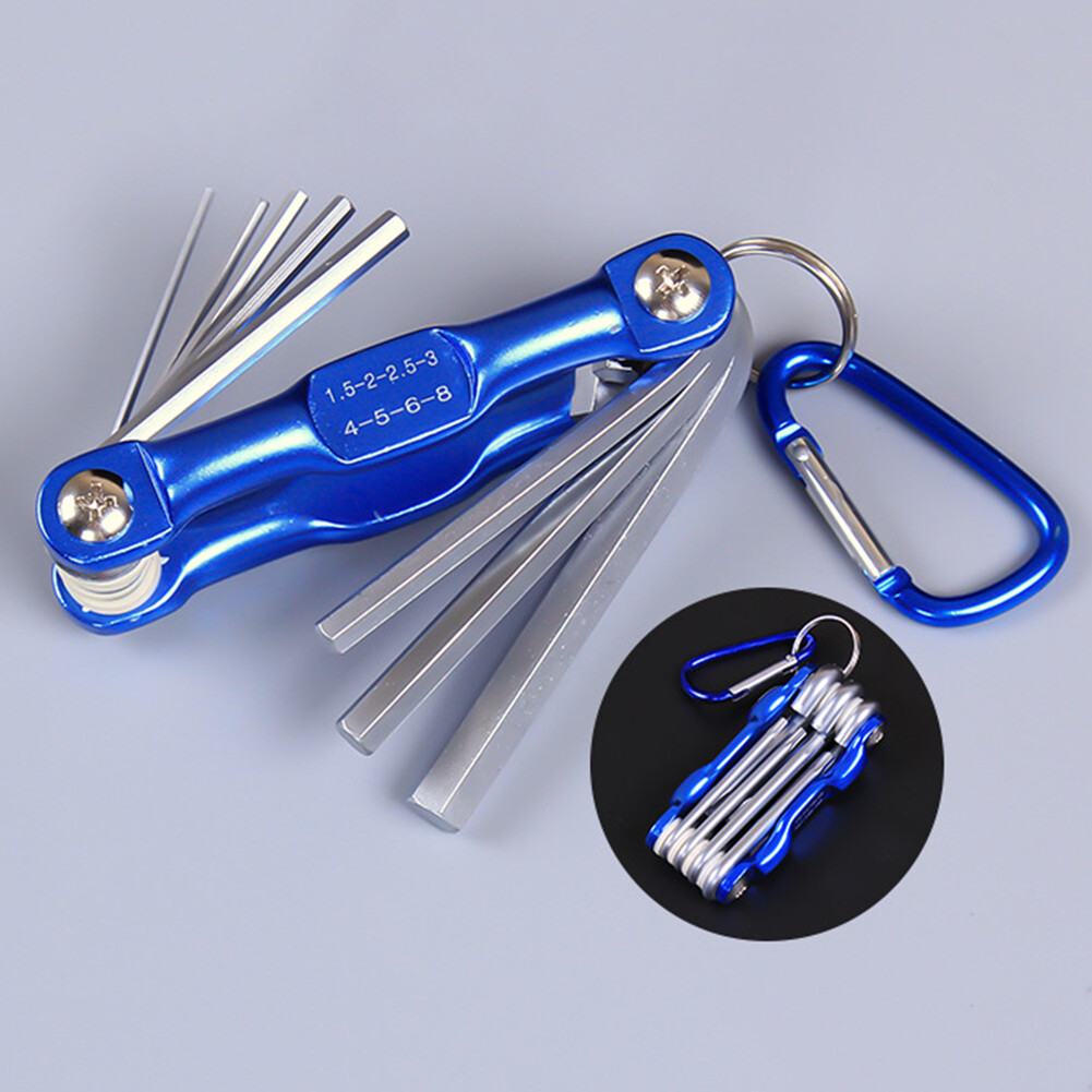 lentils Multifunctional Folding Hex Wrench Spanner Set Portable Metric Torx Repair Tool