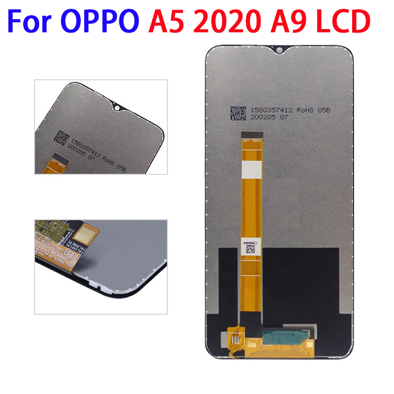 6.5" LCD For OPPO A5 2020 A9 LCD Display Touch Screen Digitizer Assembly For OPPO A9 2020 LCD Replacement Screen