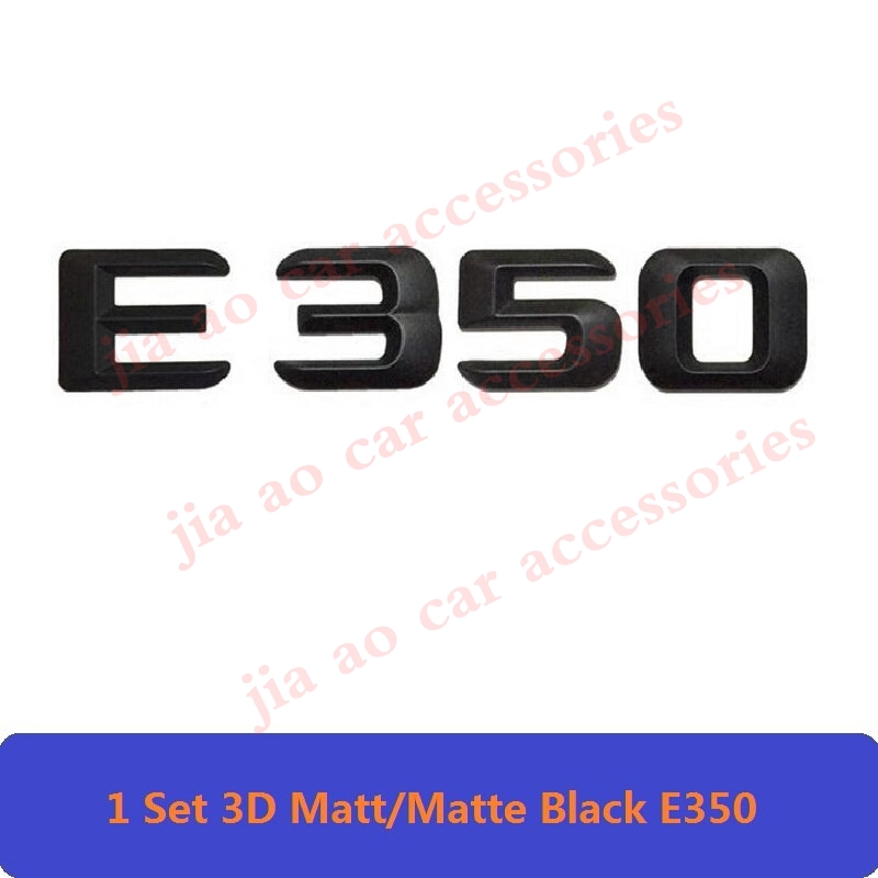 How New 3D Matt Black W212 213 Car Emblem E350 E320 E250 E300 E220 E200 E280 E63 E CLA  Badge Sticker Logo For Mercedes Benz AMG DD6