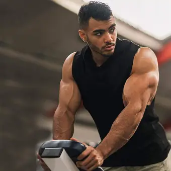 muscle men tight shirt