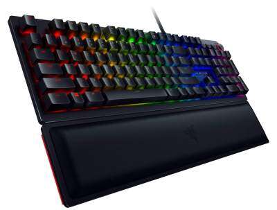 Razerคีย์บอร์ดรุ่นHunting Sman Elite,คีย์บอร์ดเล่นเกมสวิตช์ไฟแบบลิเนียร์ความเร็วสูง1.0มม. สามารถเล่นเกมได้ทั้งภาษาอังกฤษและอเมริกามาพร้อมกับระบบควบคุมแบบลิเนียร์สัมผัสพร้อมระบบควาดที่วางเปอร์เซนต์ความเร็วสูงถึงม.