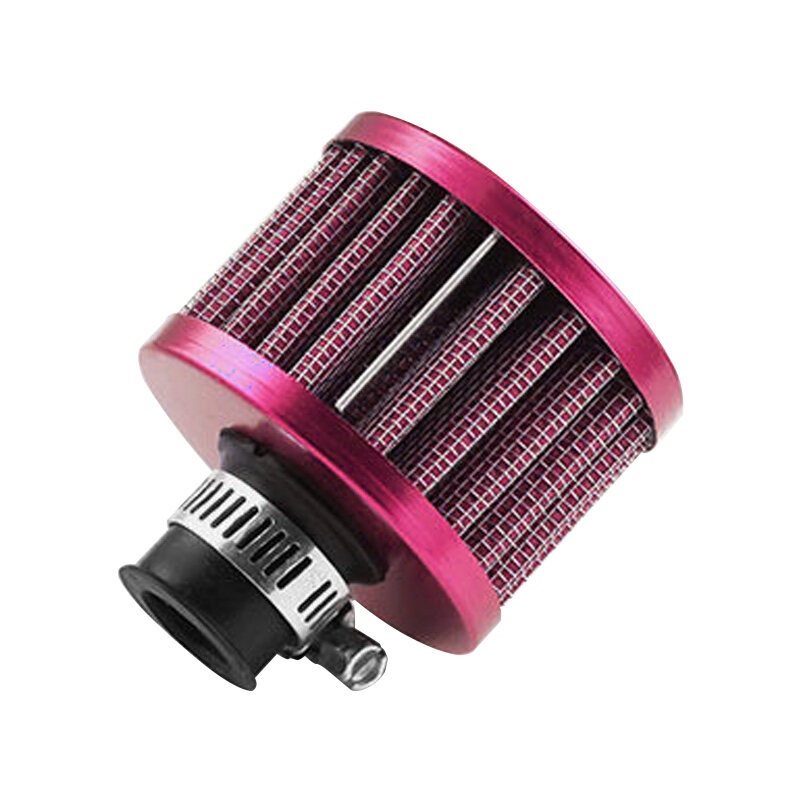 JDMGRAM Carbon Fiber Car Air Filter Universal Auto Mini Cold Flow