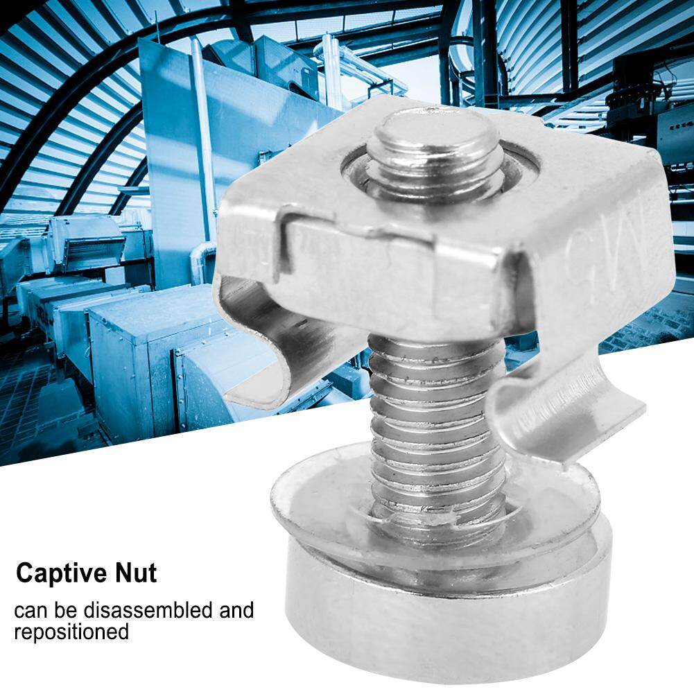 chasoee 20pcs/set Network Cabinet Rack Screws & Cage Nuts Assortment Kit