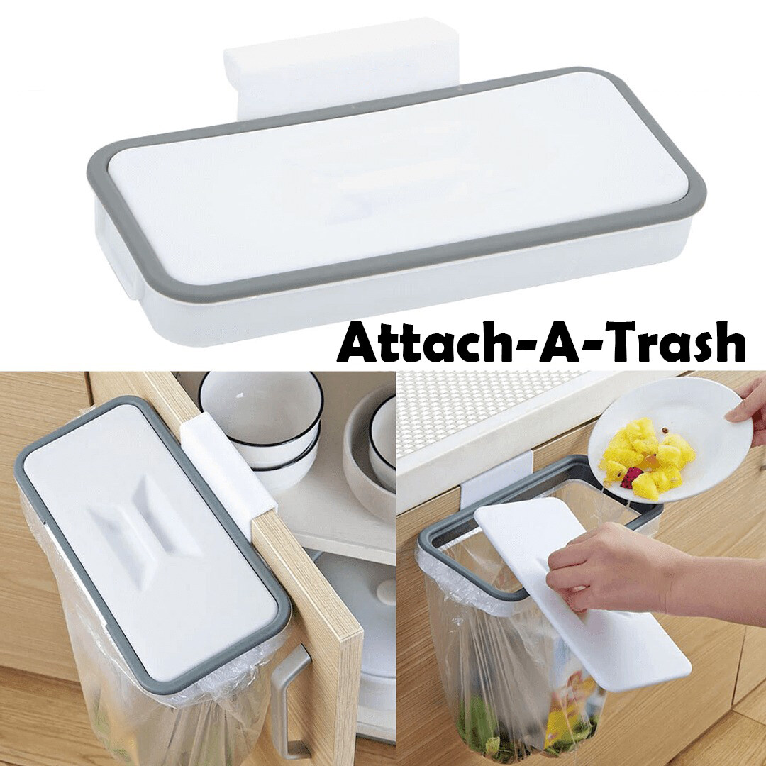 YIHONG Stainless Steel Kitchen Trash Bag Shelf Storage Organizer Back