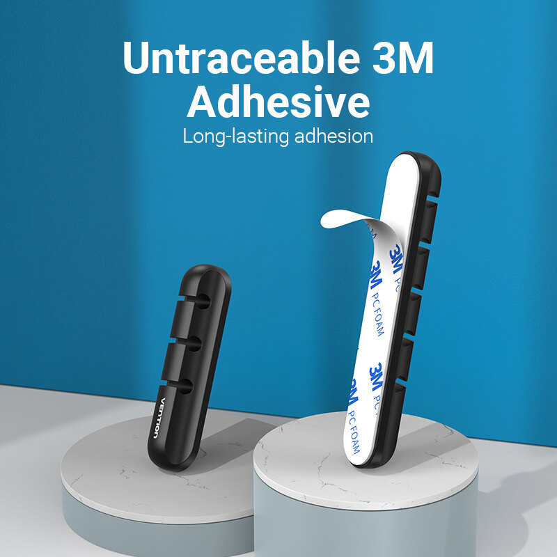 Vention Multifunction Cable Manager Cable Organizer  Silicone USB Network Cable Winder Thread management device For Date Headphone Mouse Audio Ethernet Cable Multifunction Cable Manager Cable Organizer