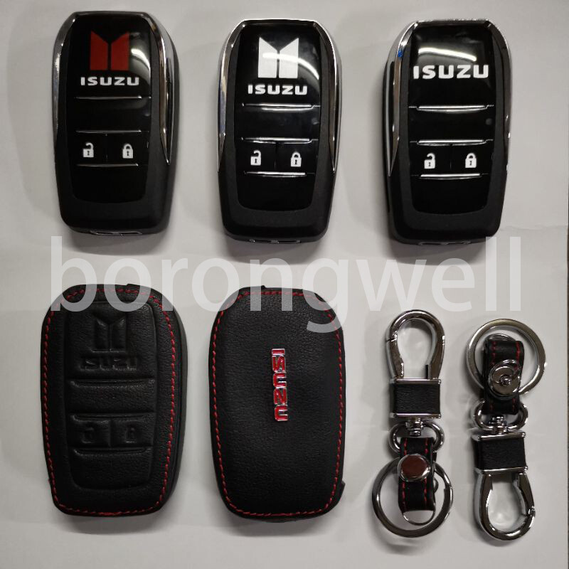 Leather case, folding key frame, smart key style, Isuzuu