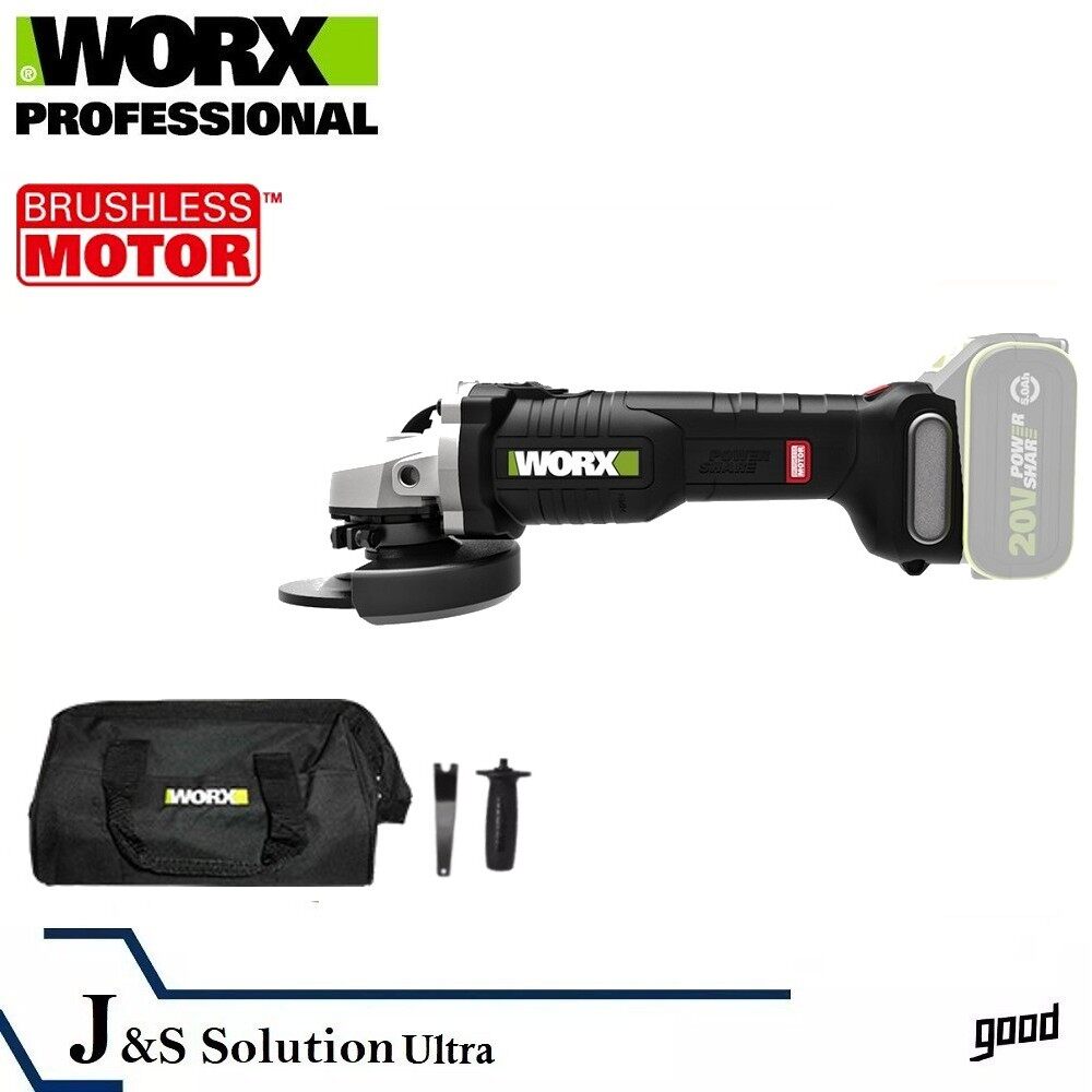 WORX 20V WU808.9 Cordless 100mm 