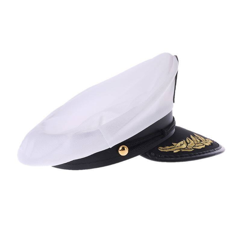 Mũ Thuyền Trưởng Hải Quân Du Thuyền Trưởng Thành Màu Trắng Trang Phục Hóa Trang Dự Tiệc Mũ Thủy Thủ