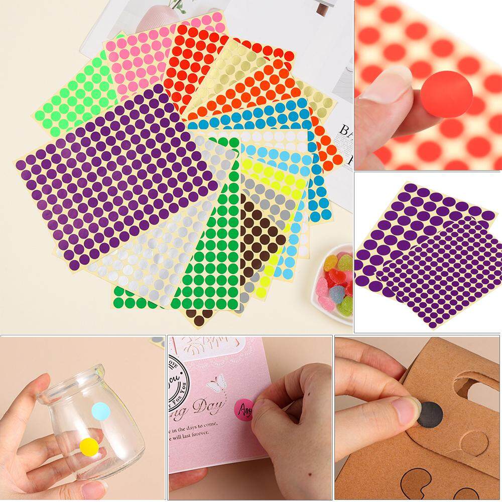 50 MM PAPER Coloured Marking Dot Stickers Round Spot Circles dots sticky Labels