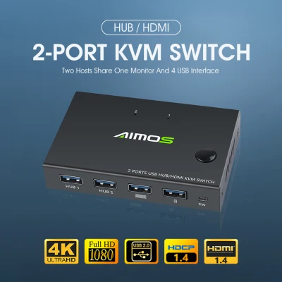 KVM Sharing 4K 2 Switcher USB HDMI For HDMI Switch HDMI Mouse&keyboard KVM Port
