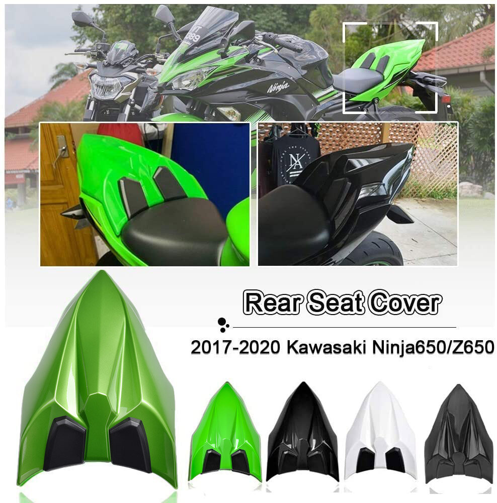 Amark Ninja650 Seat Cover Rear Pillion Passenger Hard Solo Seat Cowl Fairing for Kawasaki Ninja 650 Z650 2017 2018 2019 2020 2021 2022 2023  
