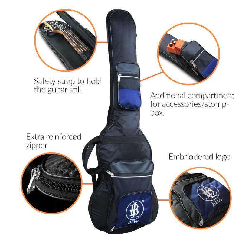 BLW Premium Bass Guitar Gig Bag for Precision Bass with 3 Compartments (Black) Malaysia