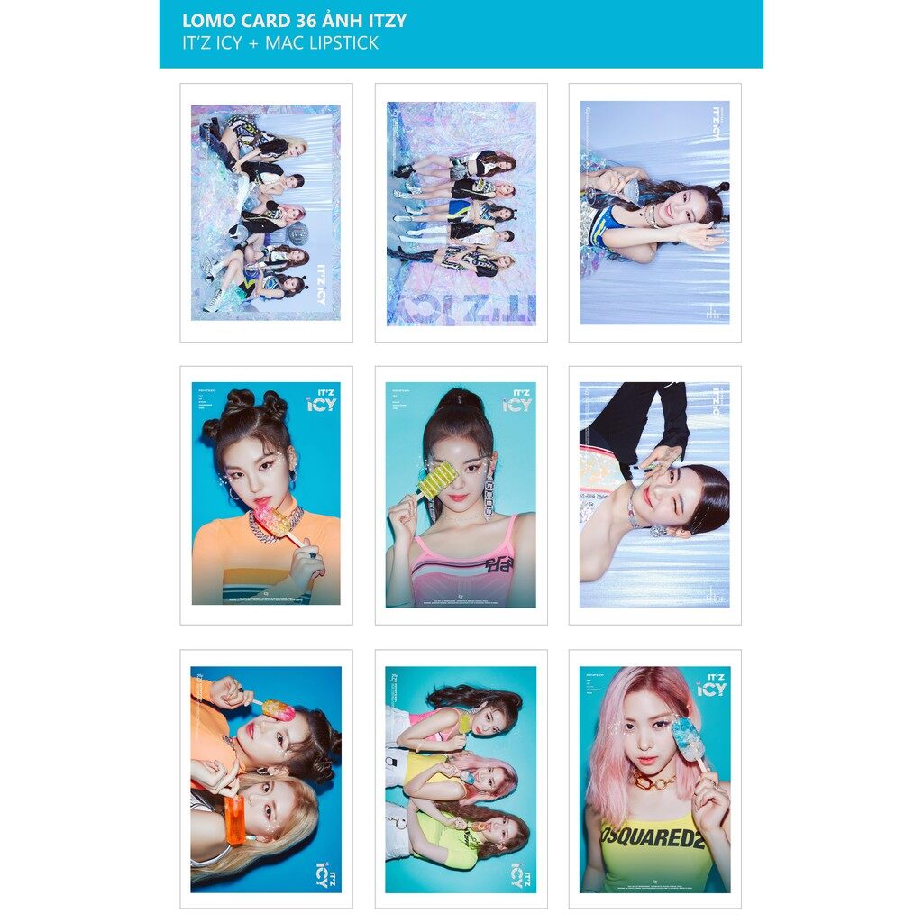 Lomo card ảnh itzy - it'z icy + mac