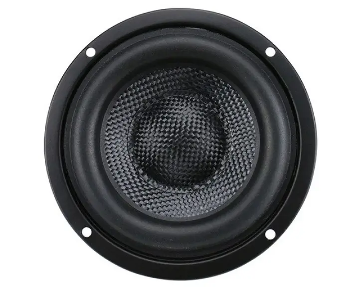 Unit Speaker Subwoofer 4 Inci, Pengeras Suara Subwoofer HIFI 4ohm 40W Serat  Kaca Bas Dalam Loudspeaekr Magnet Besar 1 Buah