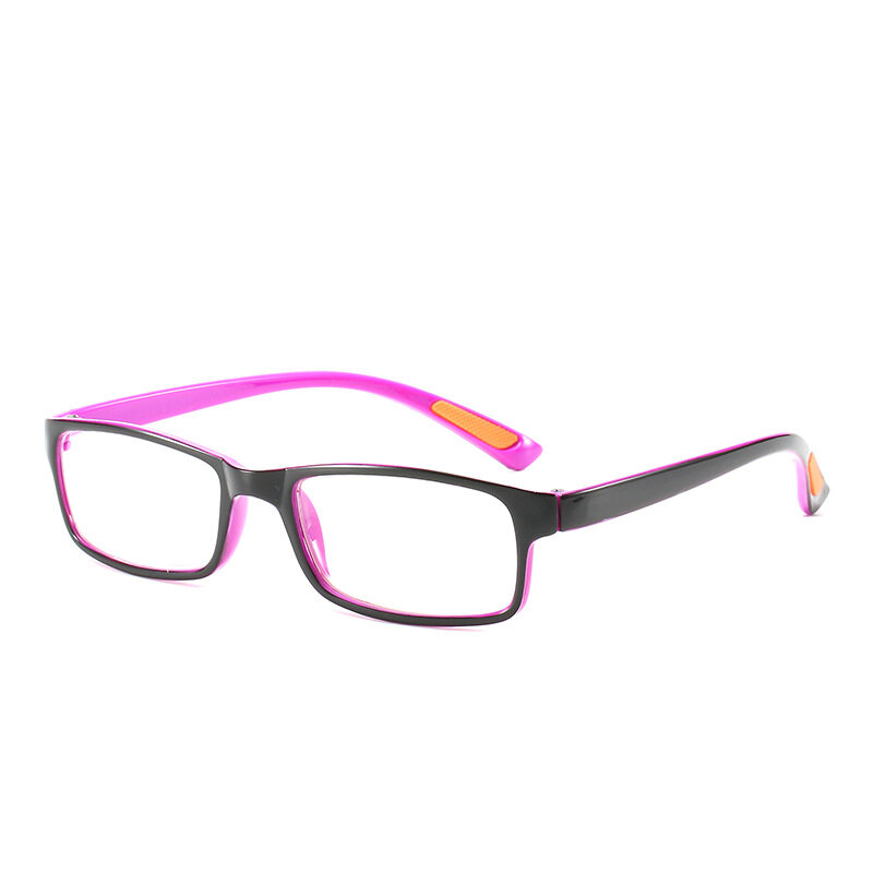 JN IMPRESSION Student Square Glasses Frame Full Frame Can Be Equipped with Myopia Glasses 50-600 Degrees Men and Women with The Same Style Minus Glasses Finished Products