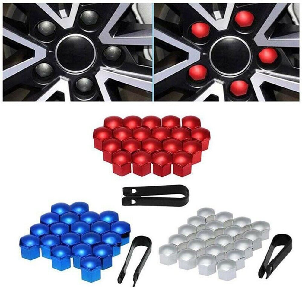Wheel Nut Covers Wheel Nut Bolt Cap Nuts Wheel Nut Cap 21mm Silver Plating