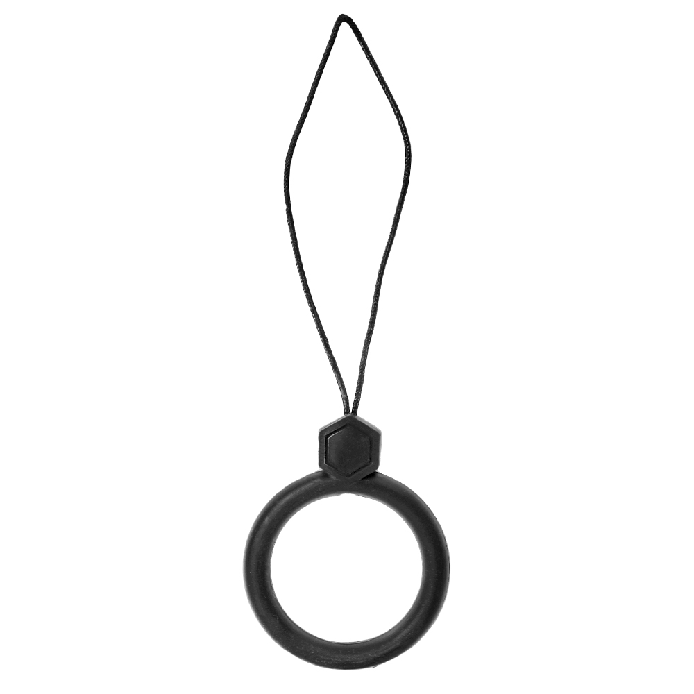 Cute Silicone Finger Ring Lanyard Anti Lost Keys Phones Keycord Soft Wrist Strap Mobile Phone Accessories
