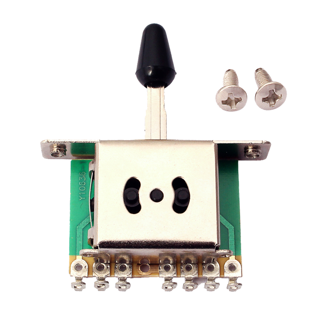 BNGUITAR 5-way Micro Guitar Selector with Black Tip for Electric Guitar